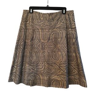 NWT Rene Lezard embroidered silk skirt - size 38 / M